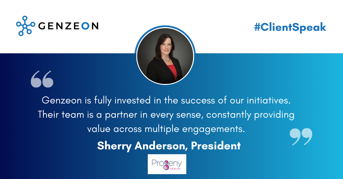 Progeny Health - Sherry Anderson quote testimonial