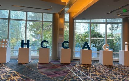 hcca compliance institute 2025 front lobby display